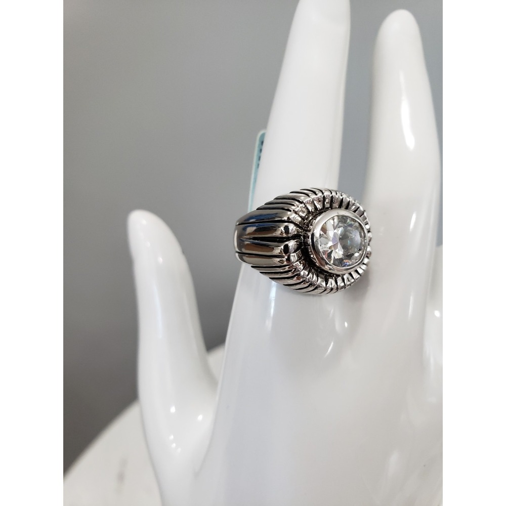 Vintage SZ 6 Sunburst Starburst Celestial Saturn Ring Floral Art Noveau Lauren G